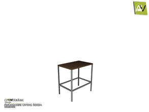 Sims 3 — Avangarde End Table by ArtVitalex — - Avangarde End Table - ArtVitalex@TSR, Apr 2017