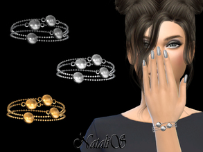 Sims 4 — NataliS_Polished discs bracelet by Natalis — Polished discs bracelet. FT-FA-YA 3 colors.