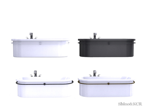 Sims 4 — Bathroom Baker - Bathtub by ShinoKCR — Contemporary Furniture Set for a Bathroom inspired by the Designer