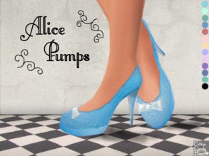 Sims 4 — Alice Pumps by CottonCandyHeart2 — Alice Pumps 13 colors Created by me(CottonCandyHeart)