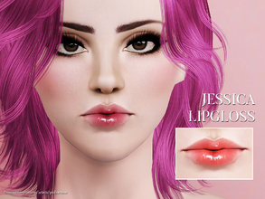 Sims 3 — Jessica Lipgloss by Pralinesims — 3 recolorable channels.