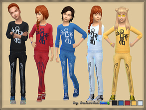 Sims 4 — Set Hands by bukovka — A set of clothes for children of both sexes. Includes sweater and trousers. Are installed