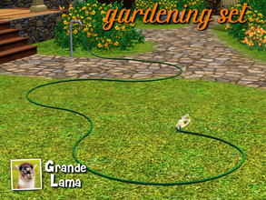 Sims 3 — GrandeLama GardeningSet by GrandeLama — A set of three objects to combine with the base game sprinkler in order