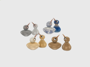 Sims 4 — The Cutie - Sculpture Bird by ung999 — The Cutie - Sculpture Bird Color Options : 4 Located at : Kids / Decor