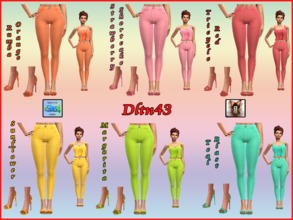 Sims 4 — Veranka Sunrise Pants Solid Recolors - mesh needed by dltn43 — This is a recolor of Veranka's Sunrise Pants and