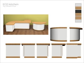 Sims 4 — [ECO kitchen] - island counter by Severinka_ — Island kitchen counter 7 modules Build/Buy category: Surfaces /