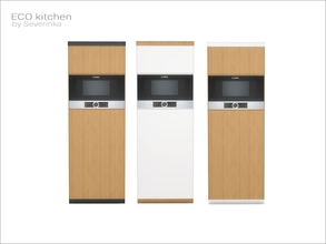 Sims 4 — [ECO kitchen] - high cabinet 01 by Severinka_ — High cabinet with built-in appliances v01 Build/Buy category:
