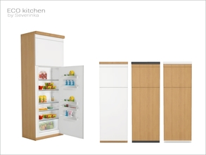 Sims 4 — [ECO kitchen] - frige FIX by Severinka_ — Kitchen frige Build/Buy category: Large Appliances 3 colors Frige
