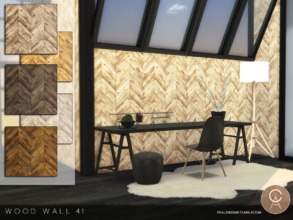Sims 4 — Wood Wall 41 by Pralinesims — By Pralinesims