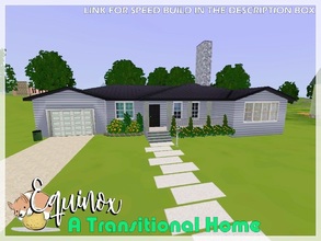 Sims 3 — Equinox: A Transitional Home (Base Game ONLY) by PotatoCorgi — Equinox is a home best for a couple who considers