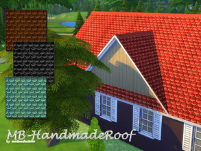 Sims 4 — MB-HandmadeRoof by matomibotaki — MB-HandmadeRoof, realistic looking roof pattern in 4 different colors and