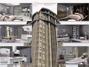 Sims 3 — Elise Apartment by Aquarhiene — Spacious apartment for your simmies! Apartment includes: Kitchen with dining