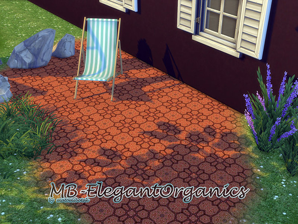 Sims 4 — MB-ElegantOrganics by matomibotaki — MB-ElegantOrganics, mosaic terrain paint with mediterranian design, give