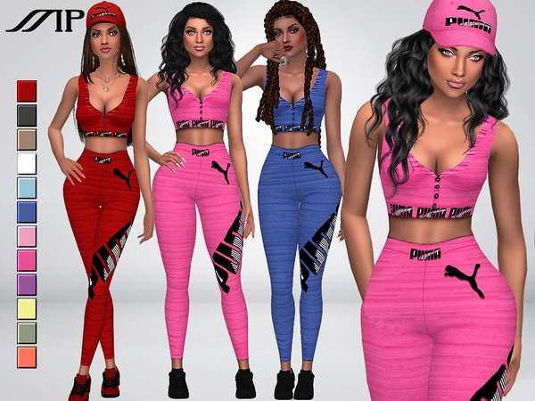 Sims 4 — MP Puma Outfit 3 by MartyP — ~Teen to Elder sims ~For woman only ~12 colour swatches ~CAS thumbnail ~Can be