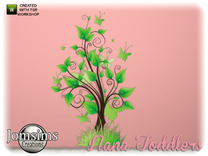 Sims 4 — nana toddlers tree sticker for wall by jomsims — nana toddlers tree sticker for wall