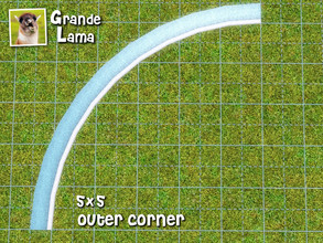 Sims 3 — Poolside - 5x5 outer corner by GrandeLama — Part of the GrandeLama Poolside set.