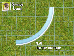Sims 3 — Poolside - 4x4 inner corner by GrandeLama — Part of the GrandeLama Poolside set.