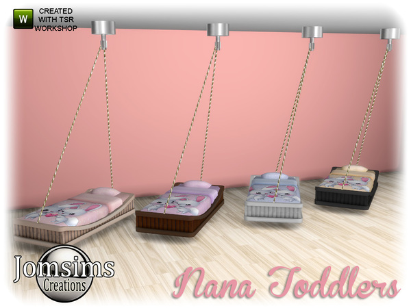 Sims 4 — nana toddlers bed by jomsims — nana toddlers bed
