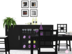 Sims 4 — Fushion Set by DOT — Fushion Set. Contemporary and Modern with an Asian flare, included Dining Table, Chair and