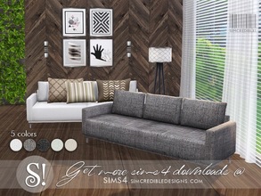 Sims 4 — Solatium sofa by SIMcredible! — by SIMcredibledesigns.com available at TSR 5 colors variations