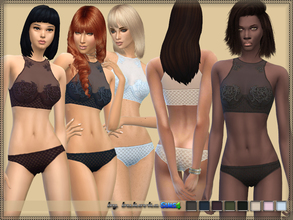 Sims 4 — Set Underwear by bukovka — Set includes: panties and bustier. Designed for women from teenager to adulthood. It