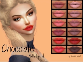 Sims 4 — Chocolate Matte Lipstick by Baarbiie-GiirL — Hello all ^.^ i'm back with a new matte lipstick for you !! I hope