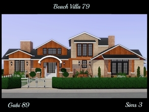 Sims 3 — Beach Villa 79 by gabi892 — Beach Villa 79 is large family Villa on 3 floors. House is combination of