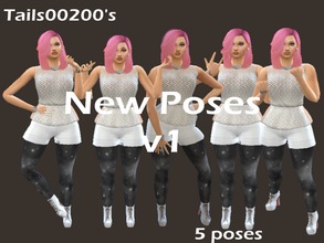 Sims 4 — Tails00200's New Poses v1 by Tails_in_Flames — 5 poses made for adult sims. Can only be used in live, game mode.