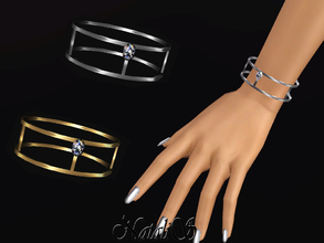 Sims 3 — NataliS TS3 Skinny double bracelet  with crystal by Natalis — Skinny double bracelet with crystal. FT-FA-YA