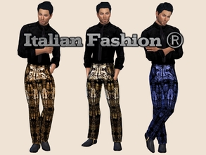 Sims 4 —  Men's trousers Italian style by massy76it2 — 3 men pants Elegant for parties Wonderful evenings