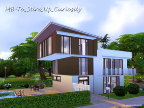 Sims 4 — MB-To_Stir_Up_Curiosity by matomibotaki — MB-To_Stir_Up_Curiosity Unique and modern family house, stylish and