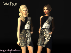 Sims 4 — Watson by laupipi2 — Emma Watson's dress at the MTV red carpet. -Mesh by Sims2fanbg