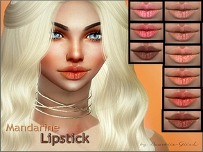 Sims 4 — Mandarine Lipstick by Baarbiie-GiirL — new lipstick for your beautiful sims - works with all skins and skin