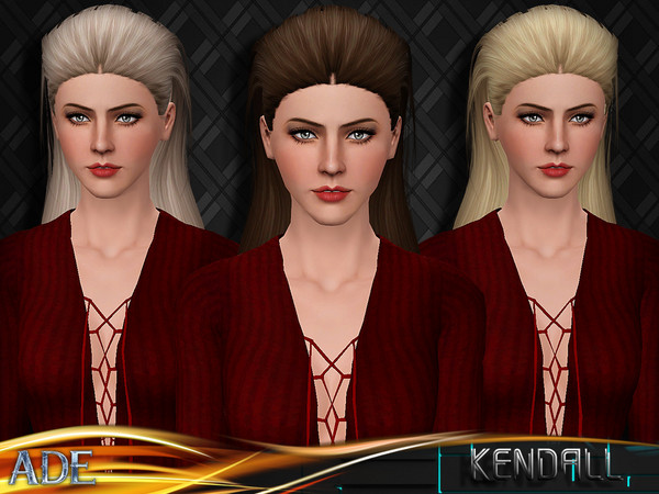 Sims 3 — Ade - Kendall by Ade_Darma — New Hair Mesh ll No Morph ll all Bones assigned ll All LODs