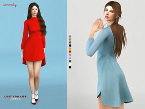 Sims 4 — lust for life dress by serenity-cc — custom thumbnail; 17 swatches; 