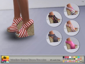 Sims 4 — Madlen Barna Shoe Recolor - Mesh needed by Elfdor — This is a recolor of great work from @madlensims and you