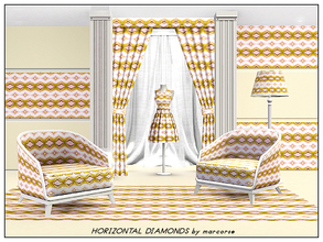 Sims 3 — Horizontal Diamonds_marcorse by marcorse — Geometric pattern: bands of diamond shapes in a horizontal design in