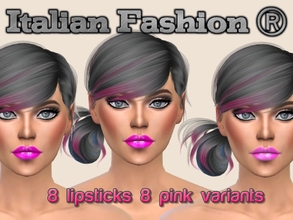 Sims 4 — Pink lips by massy76it2 — 8 variants pink Shiny lips Sensual lips