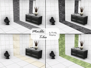 Sims 3 — Marble Tiles by Prickly_Hedgehog — 4 marble tiles patterns