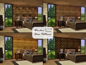 Sims 3 — Wooden Deco Patterns by Prickly_Hedgehog — 4 wooden pattern for decorative walls (and some are fit for floors as