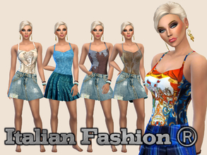 Sims 4 — Women's tank top SUMMER 2017 by massy76it2 — made in Italy Women's tank top summer 2017 italian fashion