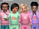 Sims 4 — S4 Toddler Hoodies 2 [F] by Margeh-75 — -Cute female hoodies for toddlers . With cute appliques and adidas