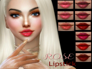 Sims 4 — Rose Lipstick by Baarbiie-GiirL —  - this lipstick works with ALL Skins - this set have 13 colors - looks