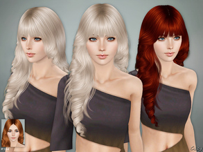 Sims 3 — Lisa Hairstyle Set - Sims 3 by Cazy — Hairstyles for Female, Teen through Elder. 2 Versions, standalone.