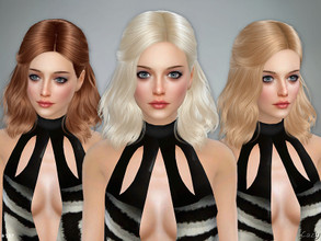 Sims 4 — Haley - Female Hairstyle by Cazy — Hairstyle for Female, Teen through Elder. 20 Colors, LODs and hat meshes