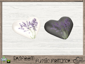 Sims 4 — Rustic Romance Lavender Set Heart by BuffSumm — Part of the *Bedroom Rustic Romance* ***TSRAA***