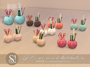 Sims 4 — Jules school supplies by SIMcredible! — by SIMcredibledesigns.com available at TSR 7 colors variations