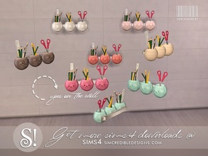 Sims 4 — Jules wall school supplies by SIMcredible! — by SIMcredibledesigns.com available at TSR 7 colors variations