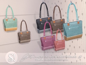 Sims 4 — Jules wall bag by SIMcredible! — by SIMcredibledesigns.com available at TSR 5 colors variations