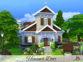 Sims 4 — Heaven's Door - Nocc by sharon337 — Heaven's Door is a family home in a converted church, built on a 40 x 30 lot